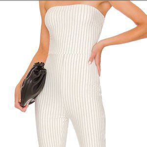 NEW Superdown | Kristina Strapless Striped Pantsuit Women's Size S REVOLVE